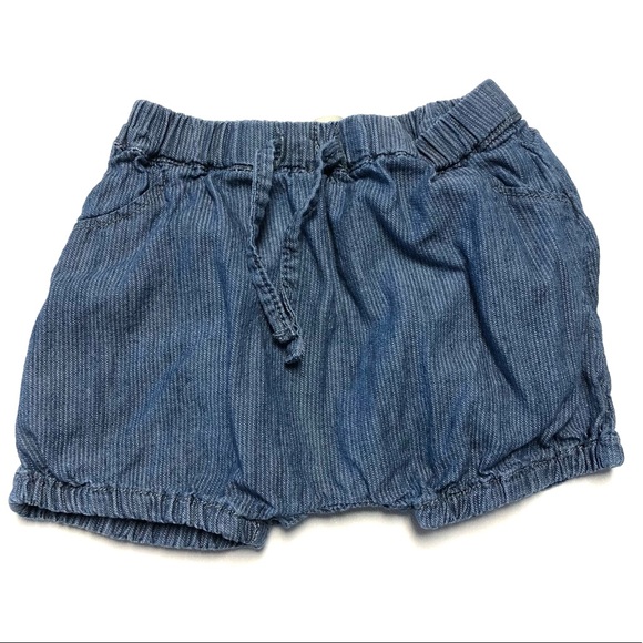 Zara Bottoms Zara Mini Denim Bubble Girls Shorts 36 Months Poshmark